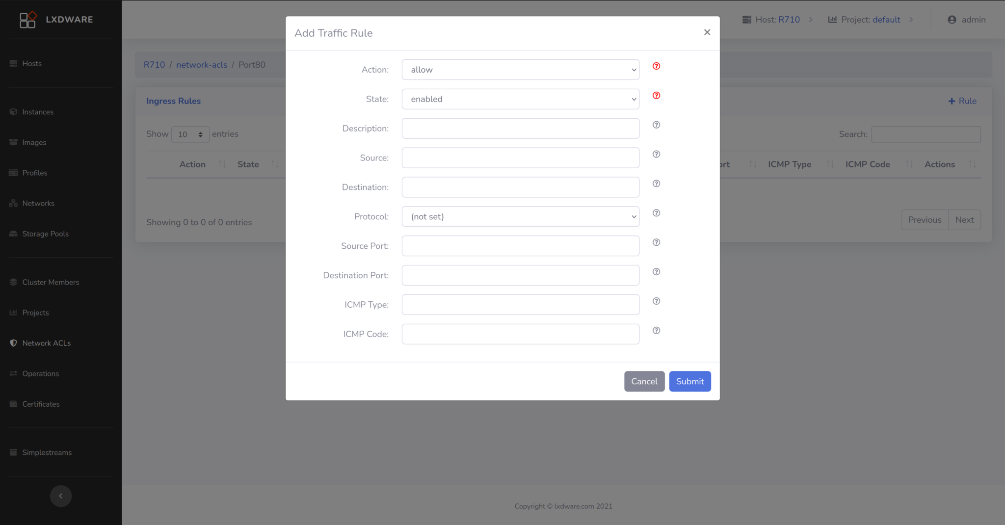 Version 2.1.0 Released Extending Network, Network ACL and Instance